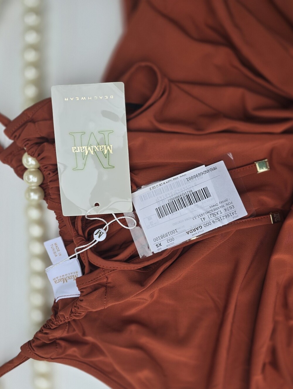 NWT Max Mara Long Stretch Jersey Halter Maxi Dress - Size XS (New With Tags) - Picture 8 of 16